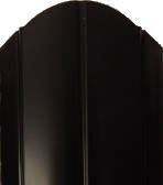 евроштакетник Чёрный янтарь RAL 9005 MAT